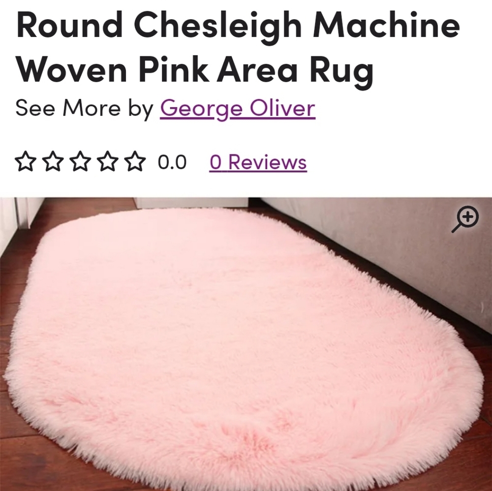 BRAND NEW IN PACKAGE! 3 X 5 Rug pink